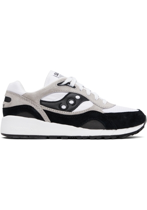 Saucony White & Black Shadow 6000 Sneakers