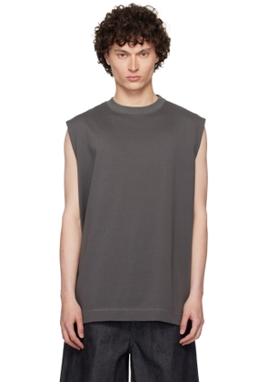 N. Hoolywood Gray Loose-Fit Tank Top