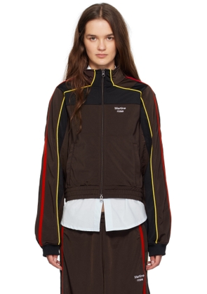 Martine Rose Brown Shrunken Track Jacket