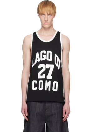 Rhude Black Como 1907 Edition Basketball Jersey Tank Top