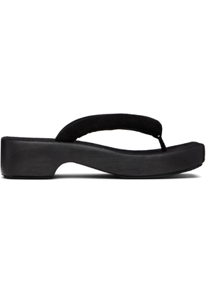 Lauren Manoogian Black Zori Sandals