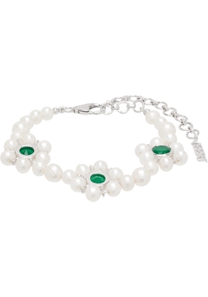 VEERT 'The Trio Flower Pearl' Bracelet