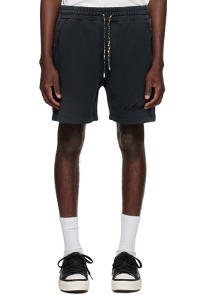 AMIRI Black Bleach Bandana Shorts