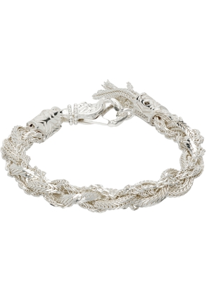 Emanuele Bicocchi Ice Round Braid Bracelet