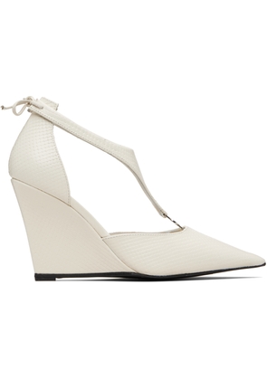 Coperni White Wedge Stiletto Heels