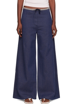 Baserange Navy Arthur Loose Jeans