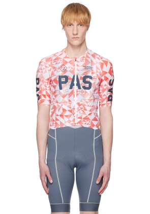 Pas Normal Studios Red & White 'PAS' Mechanism Pro Jersey T-shirt