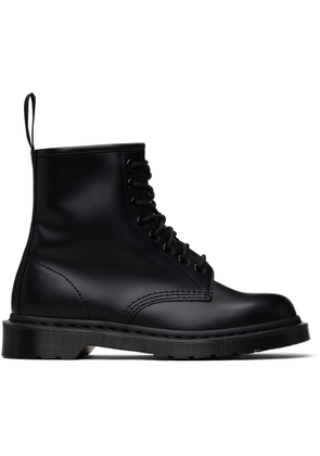 Dr. Martens Black 1460 Mono Smooth Leather Lace Up Boots
