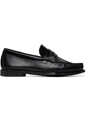 Casablanca Black Leather Loafers