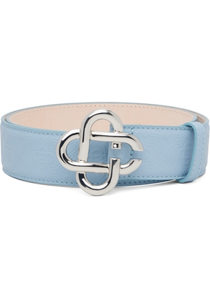 Casablanca Blue CC Logo Buckle Belt