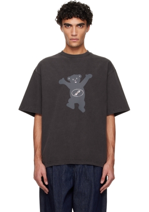 We11done Gray Teddy Logo T-shirt