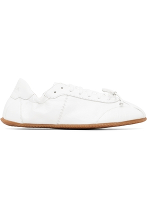 ABRA White Ballerina Leather Sneakers