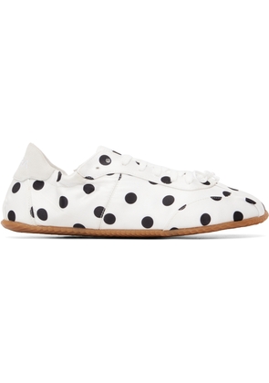 ABRA White Ballerina Dots Sneakers