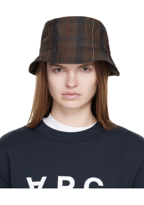 A. P.C. Brown Mark Bucket Hat