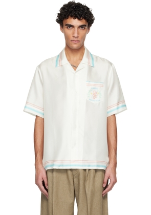 Casablanca Off-White Dance Joy Short Sleeve Shirt