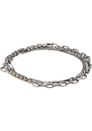 title of work Multi Wrap Mixed Chain Convertible Bracelet