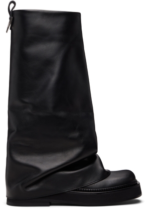 The Attico Black Robin Combat Boots