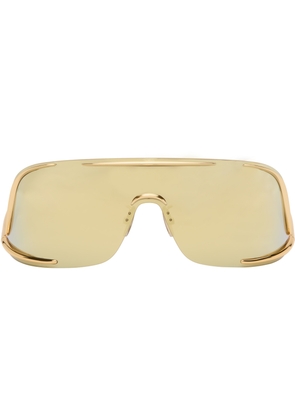 LOEWE Gold Shield Mask Sunglasses