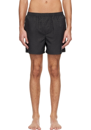 Casablanca Black Jacquard Swim Shorts