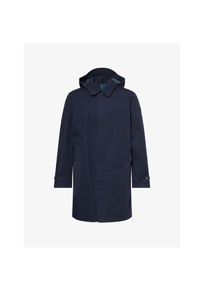 Mens Polo Ralph Lauren Brand-Badge Hooded Woven Coat