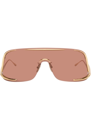 LOEWE Gold Shield Mask Sunglasses