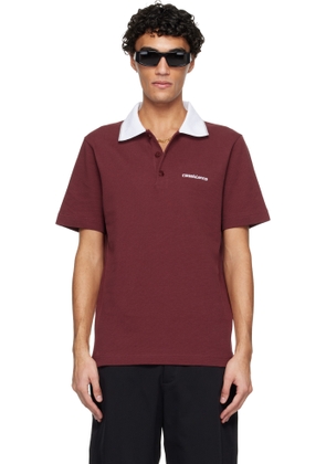 Casablanca Red Embossed Laurel Polo