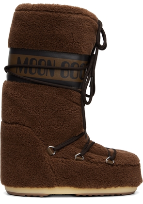 Moon Boot Brown Icon Fleece Boots