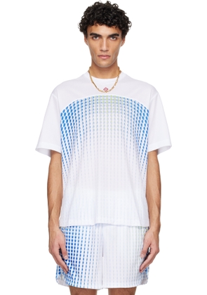Casablanca White Tennis Tech Short Sleeve T‑shirt