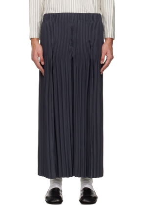 HOMME PLISSÉ ISSEY MIYAKE Navy Monthly Colors December Trousers