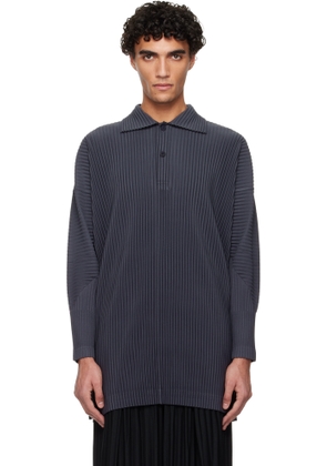 HOMME PLISSÉ ISSEY MIYAKE Navy Monthly Colors December Polo