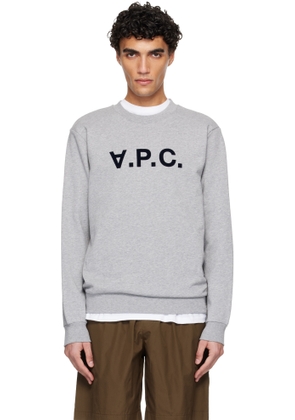 A. P.C. Gray Standard Grand 'VPC' Sweatshirt