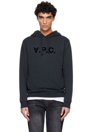 A. P.C. Black Standard Grand 'VPC' Hoodie