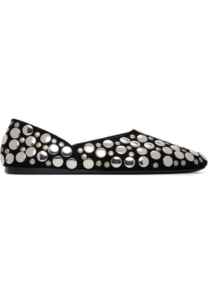 KHAITE Black Jane Ballerina Flats