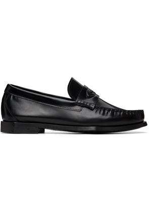 Casablanca Black Leather Loafers