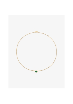 Womens Monica Vinader Odyssey Small 18ct Yellow-Gold Vermeil and Onyx Chain Necklace