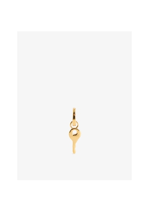 Womens Enamel Copenhagen Magic Key 18ct Yellow Gold-Plated 925 Sterling Silver Earring Charm