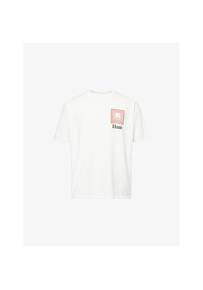 Mens Rhude Chevron Logo-Print Cotton T-Shirt