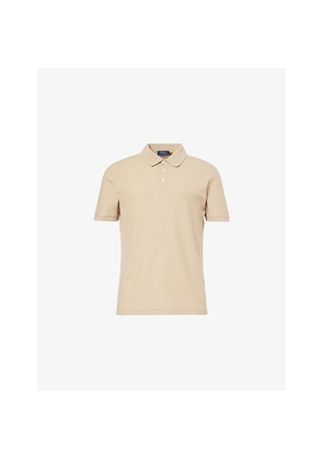 Mens Polo Ralph Lauren Honeycomb-Mesh Standard-Fit Knitted Polo Top