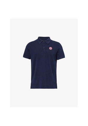Mens Canada Goose Beckley Logo-Embroidered Regular-Fit Cotton Polo Shirt