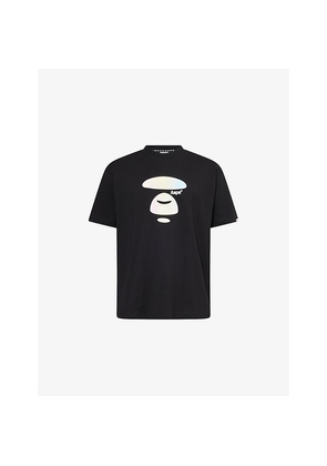 Mens Aape Foil Face Cotton-T-Shirt