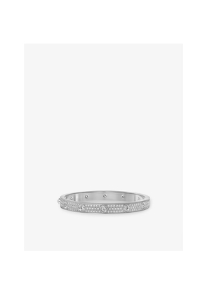 Womens Cartier 18ct White-Gold and 4.04ct Brilliant-Cut Diamond Bracelet