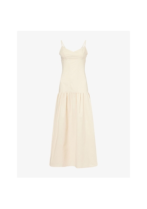 Womens 4th & Reckless Trisha Shoulder-Straps Woven Maxi Dress