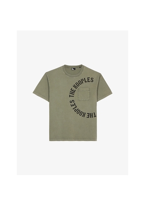 Mens The Kooples Logo-Print Short-Sleeve Cotton T-Shirt