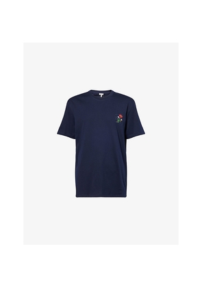 Mens Loewe Embroidered Relaxed-Fit Cotton-Jersey T-Shirt