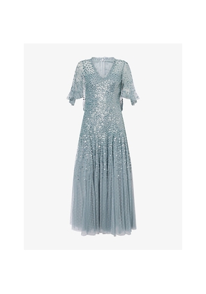 Womens Needle And Thread Dappled Embellished Tulle Maxi Dress