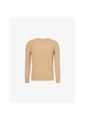 Mens Polo Ralph Lauren Cable-Knit Crewneck Cashmere Jumper