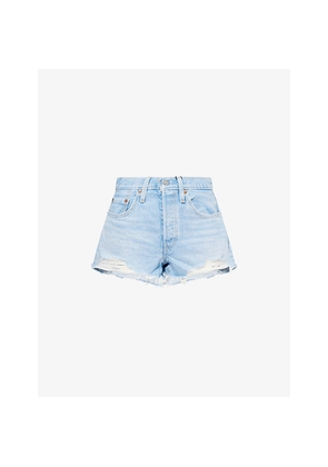 Womens Levis 501 High-Rise Denim Shorts