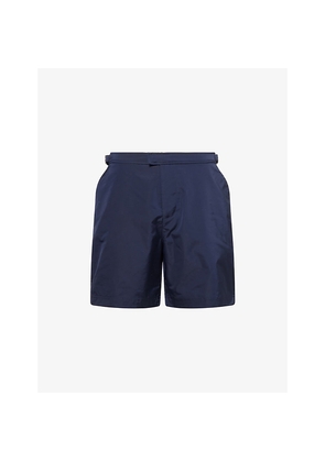 Mens Belier Logo-Plaque Regular Swim Shorts