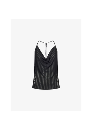 Womens Sir Azario Halterneck Knitted Top