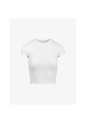 Womens Skims Drop Needle Baby Stretch-Cotton T-Shirt